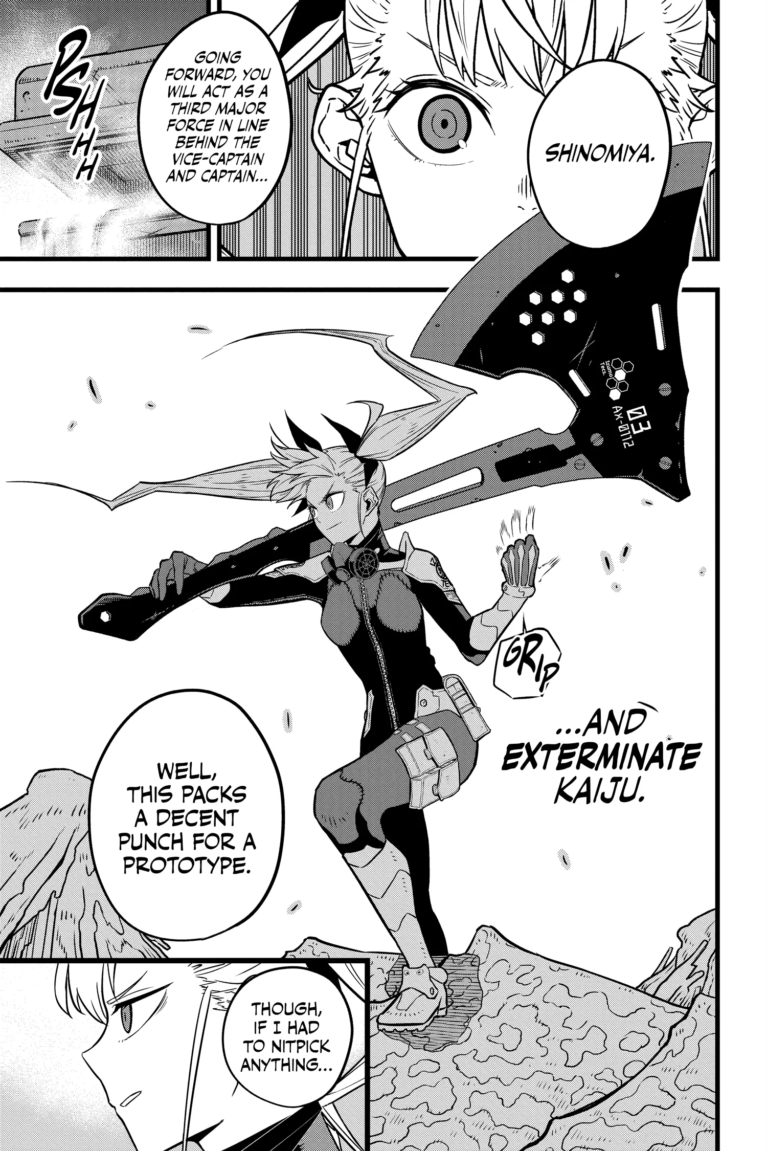 Kaiju No 8 Manga, chapter Vol 3, page 160