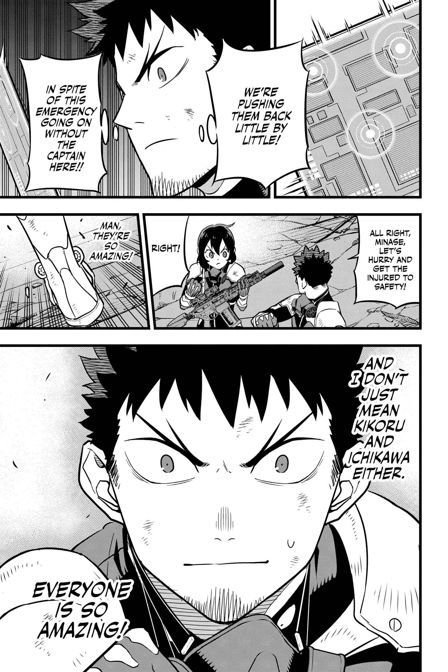 Kaiju No 8 Manga, chapter Vol 4, page 14