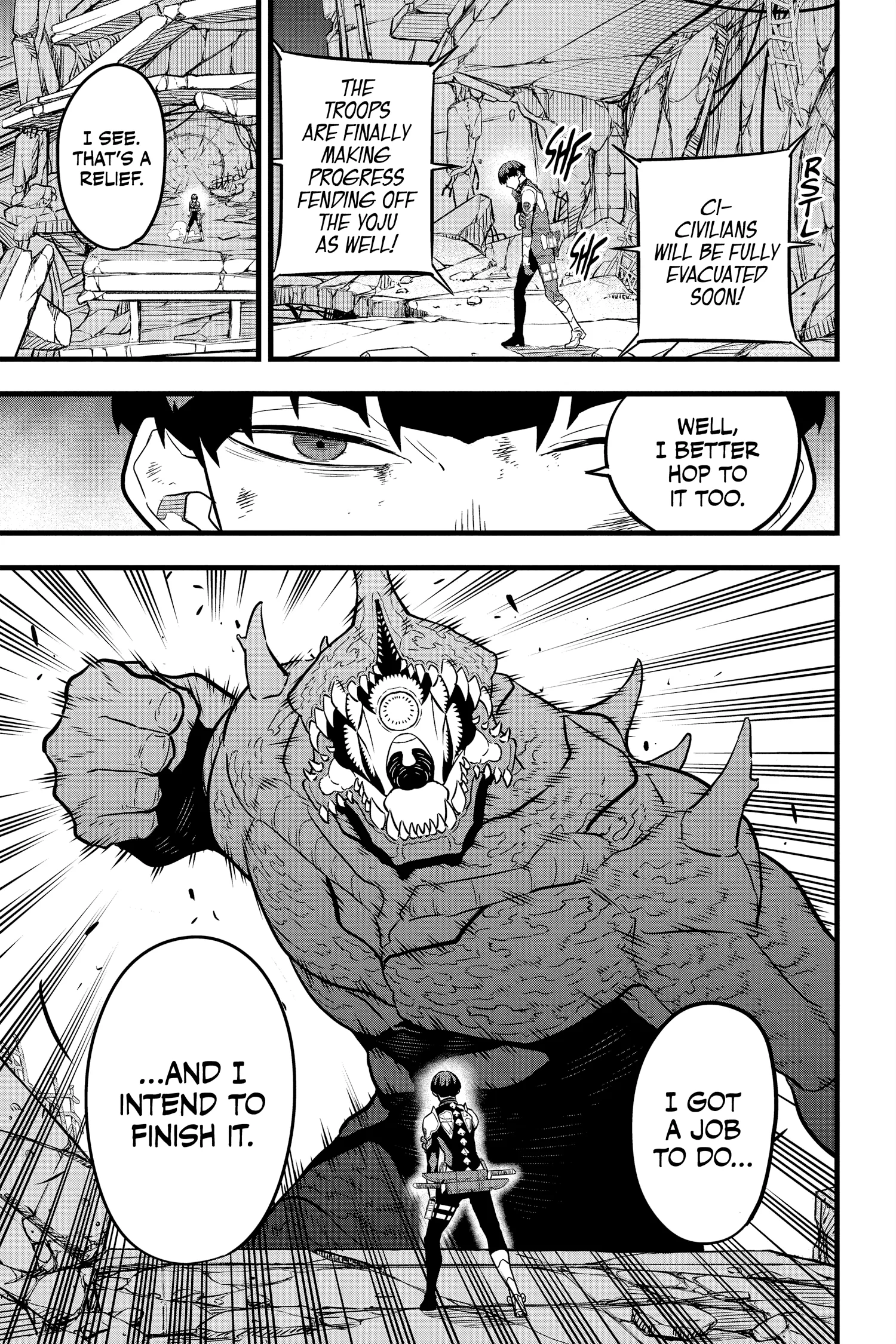 Kaiju No 8 Manga, chapter Vol 4, page 46