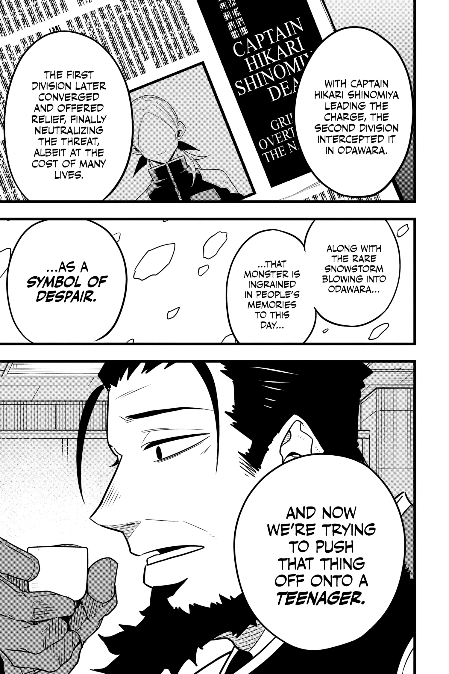 Kaiju No 8 Manga, chapter Vol 7, page 157