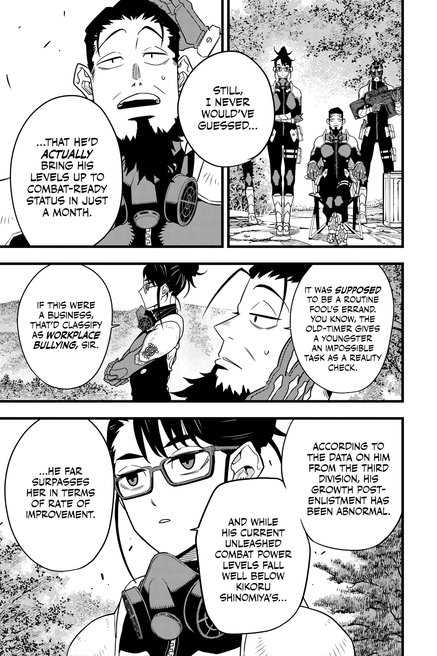 Kaiju No 8 Manga, chapter Vol 8, page 13