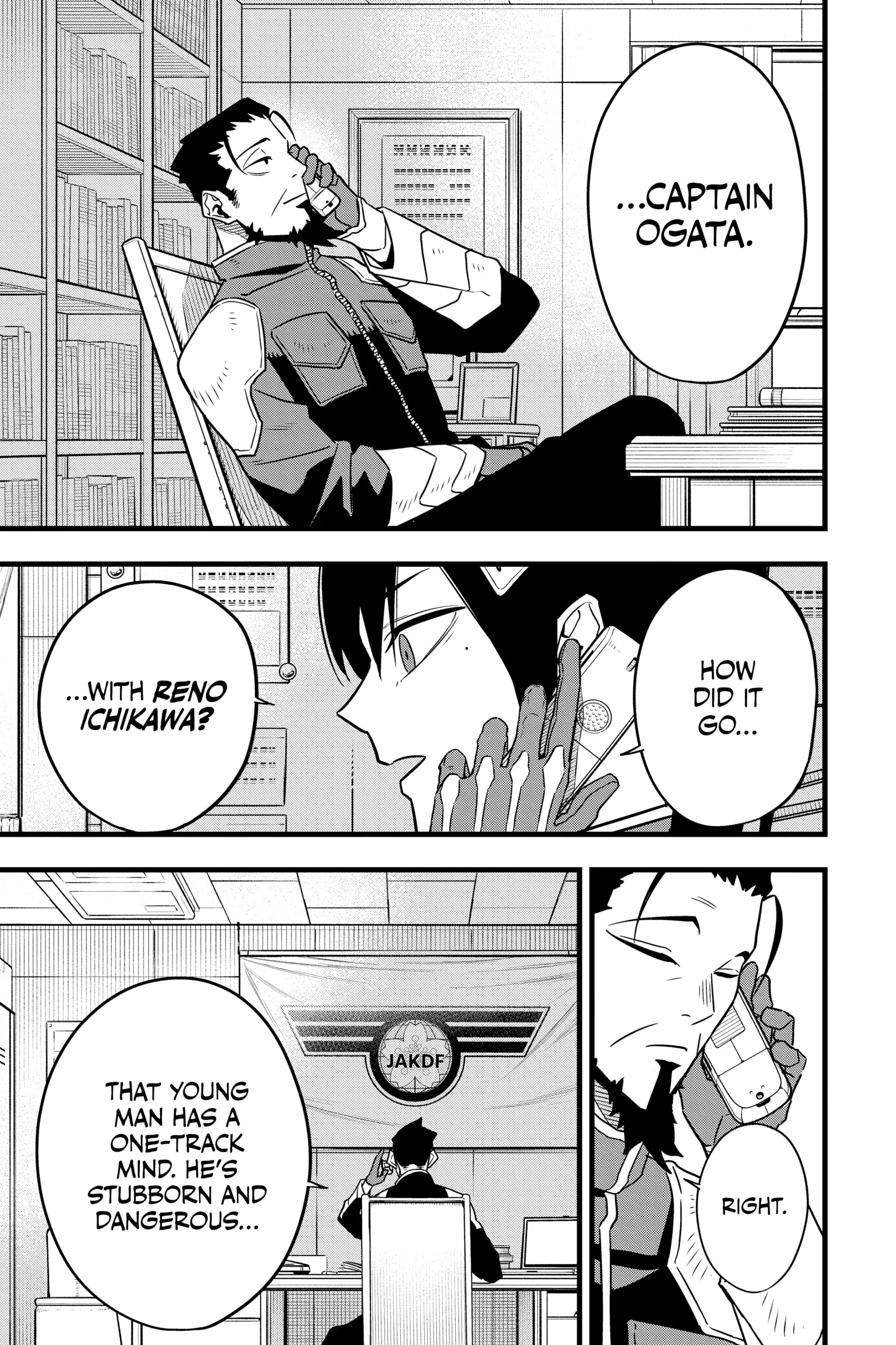 Kaiju No 8 Manga, chapter Vol 8, page 113