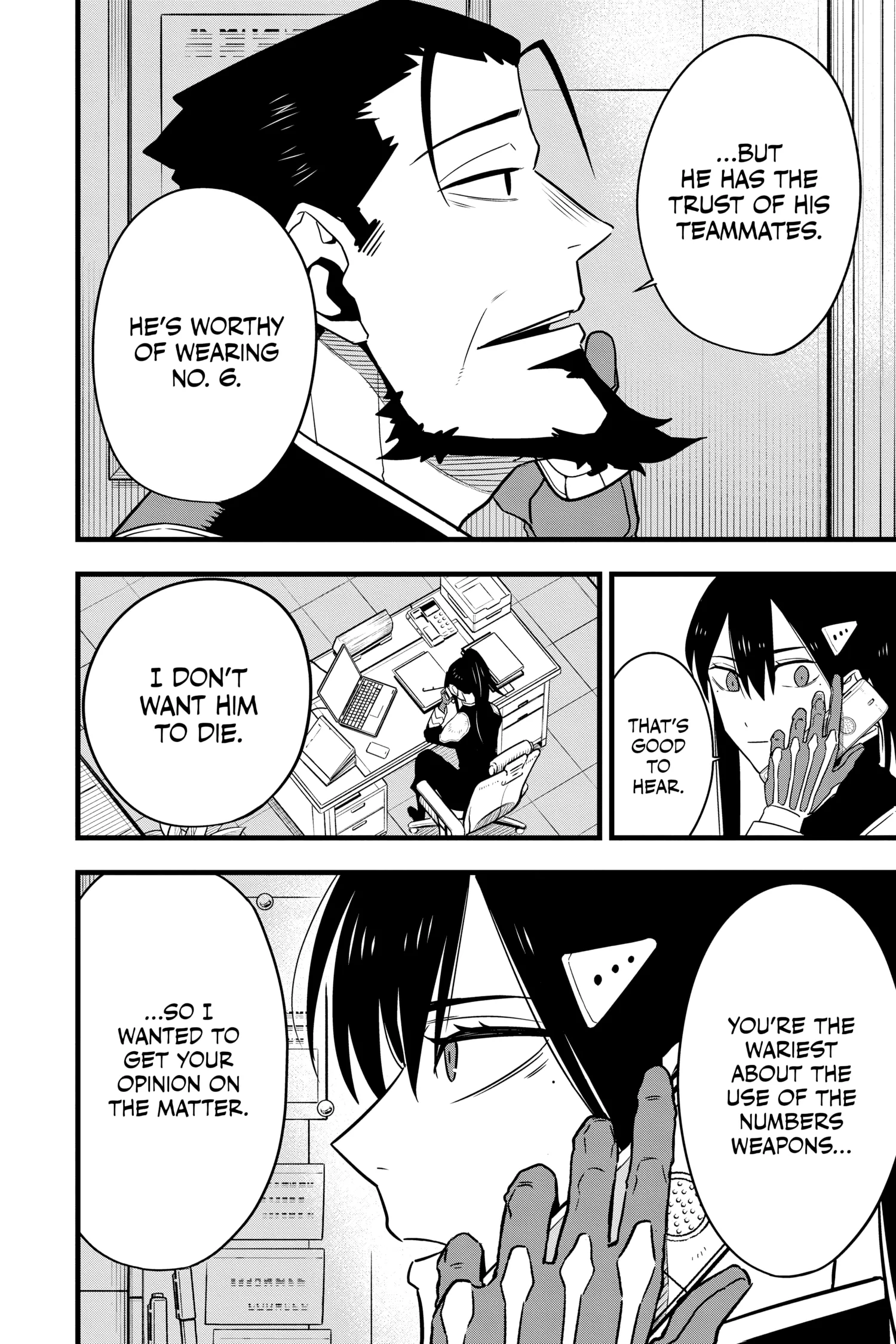 Kaiju No 8 Manga, chapter Vol 8, page 114