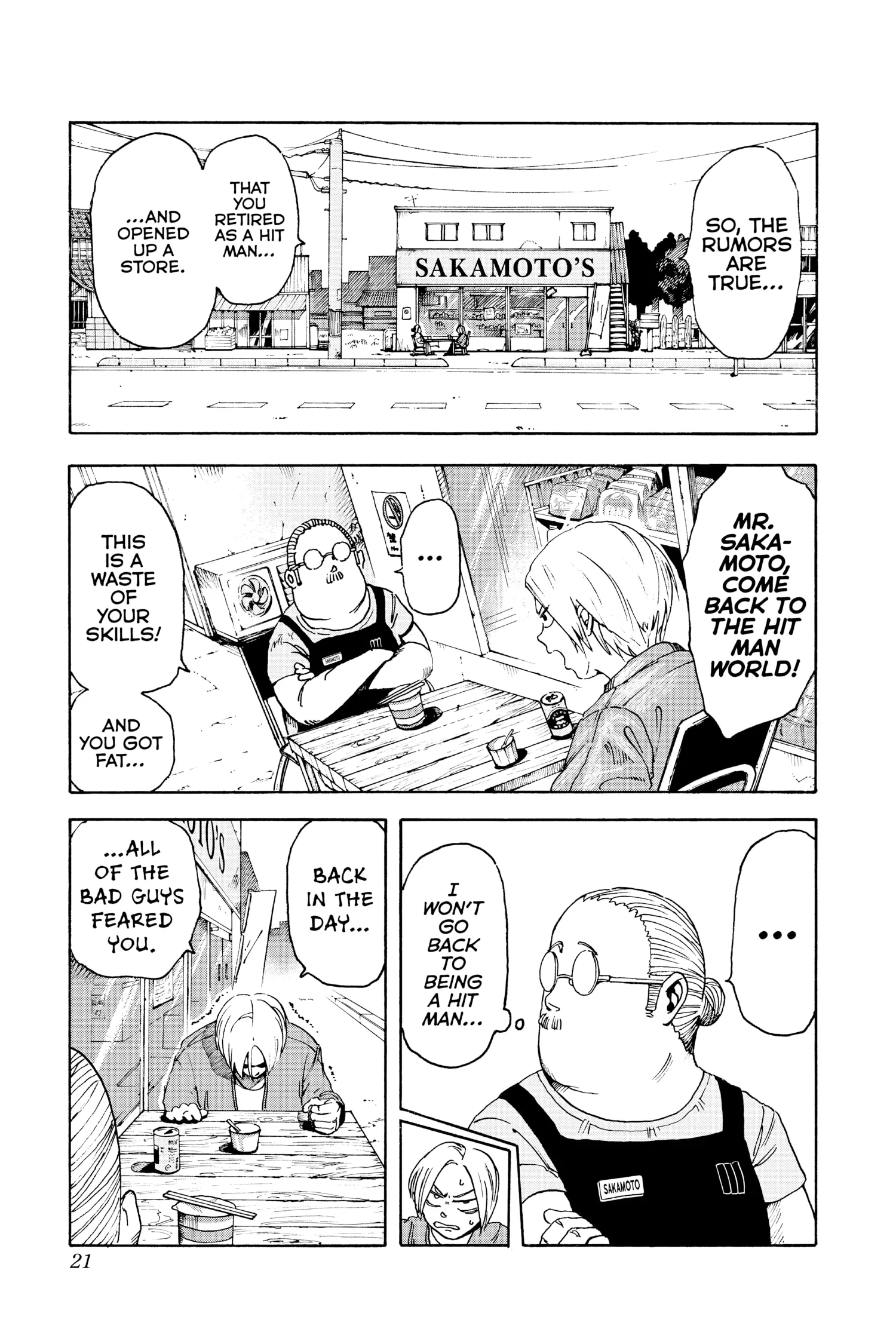 Sakamoto Days Manga Online, chapter Vol 1, page 21