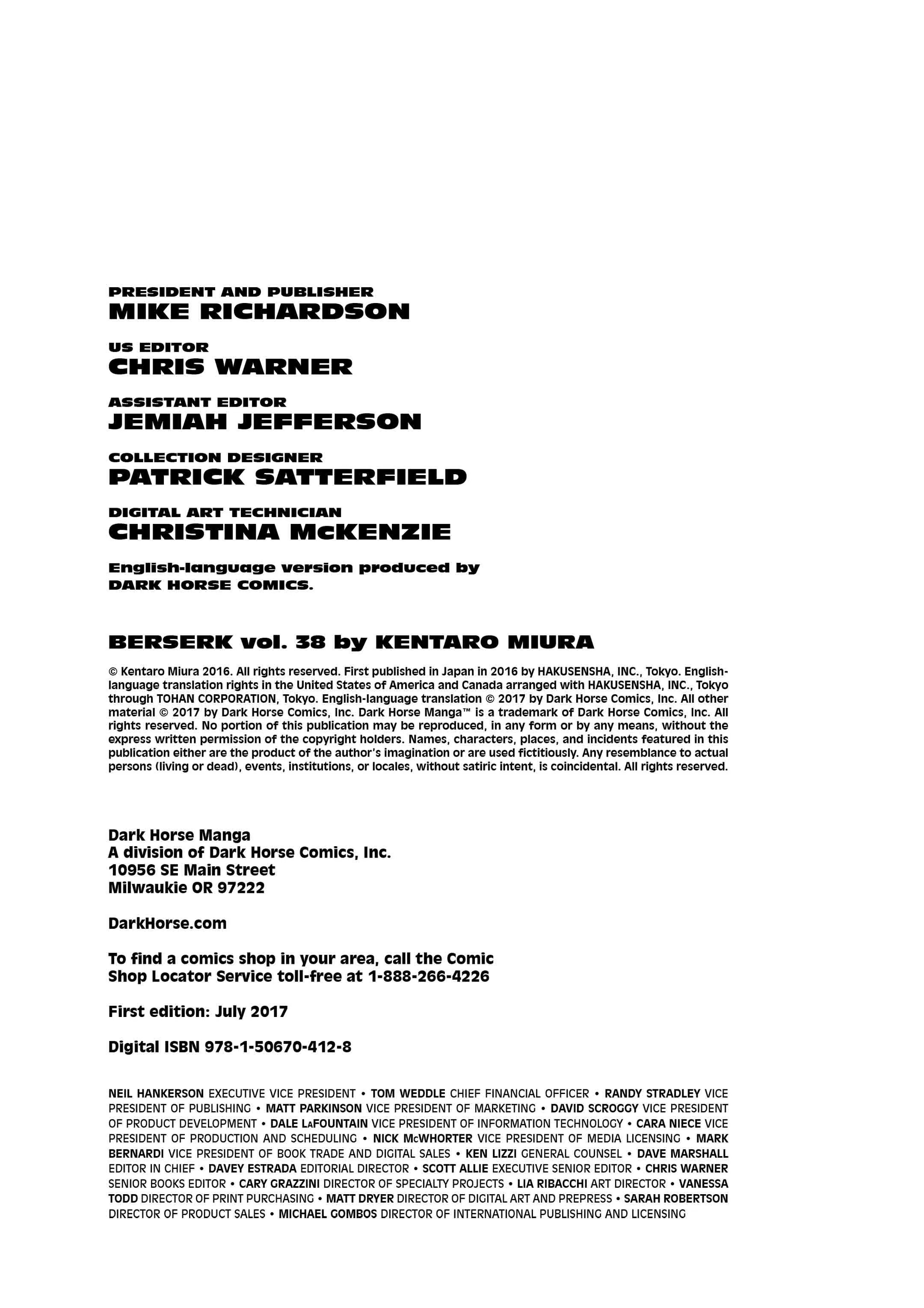 Berserk Manga, chapter Vol 38, page 5