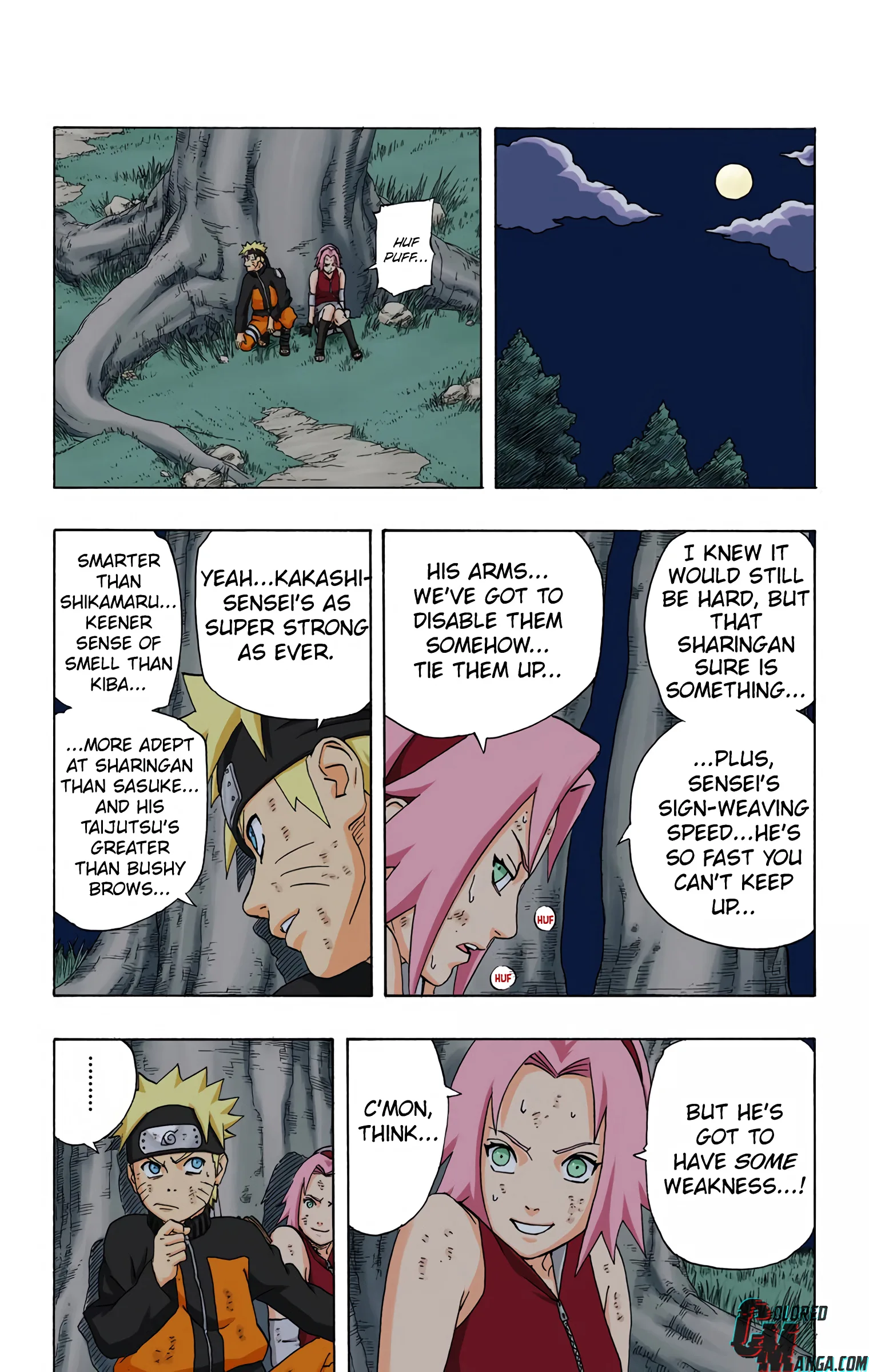 Naruto Colored Manga Online, chapter 246, page 12