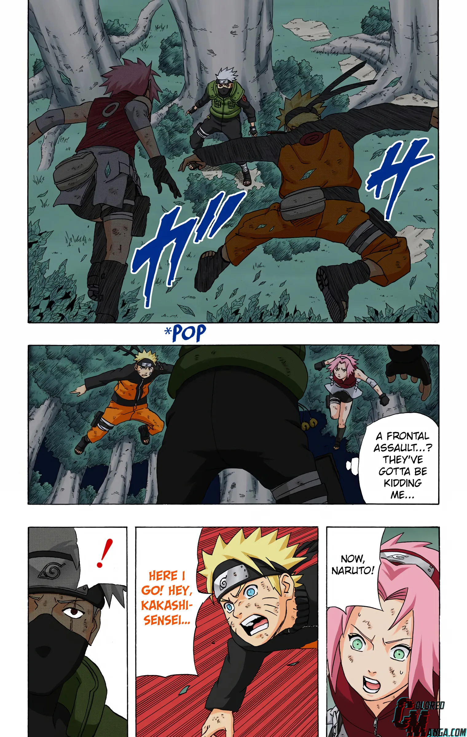 Naruto Colored Manga Online, chapter 246, page 16