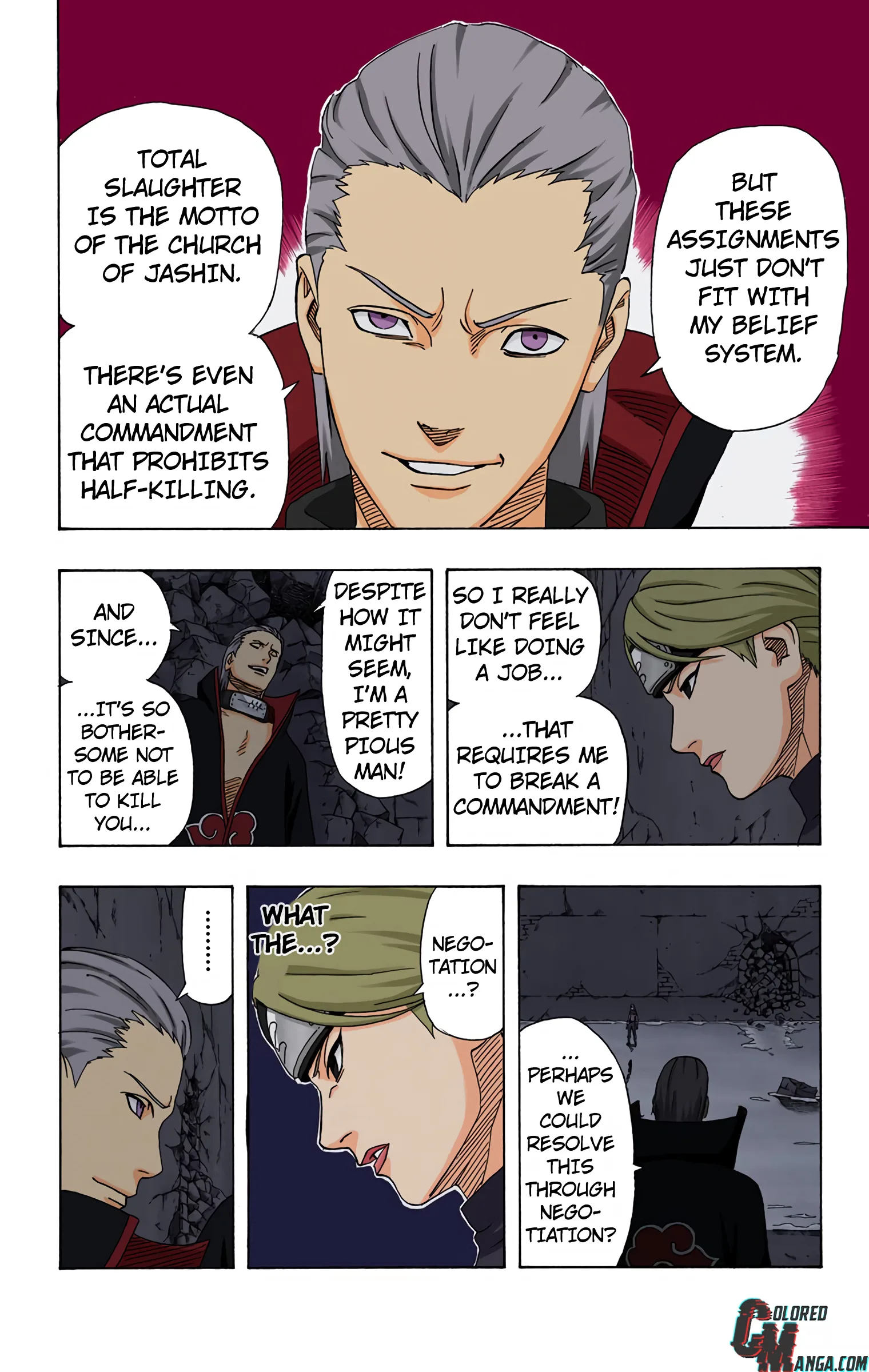 Naruto Colored Manga Online, chapter 313, page 6