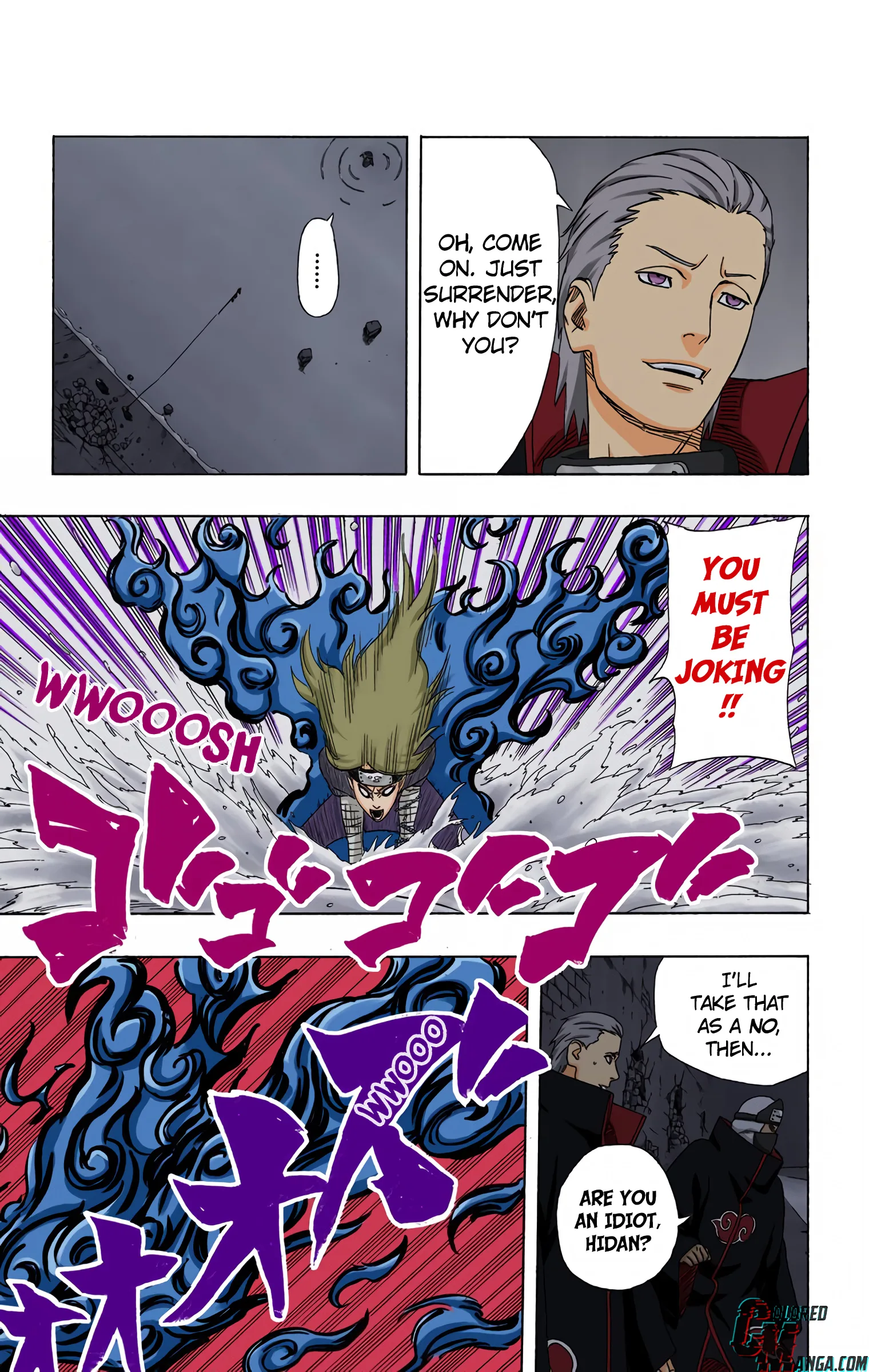 Naruto Colored Manga Online, chapter 313, page 7