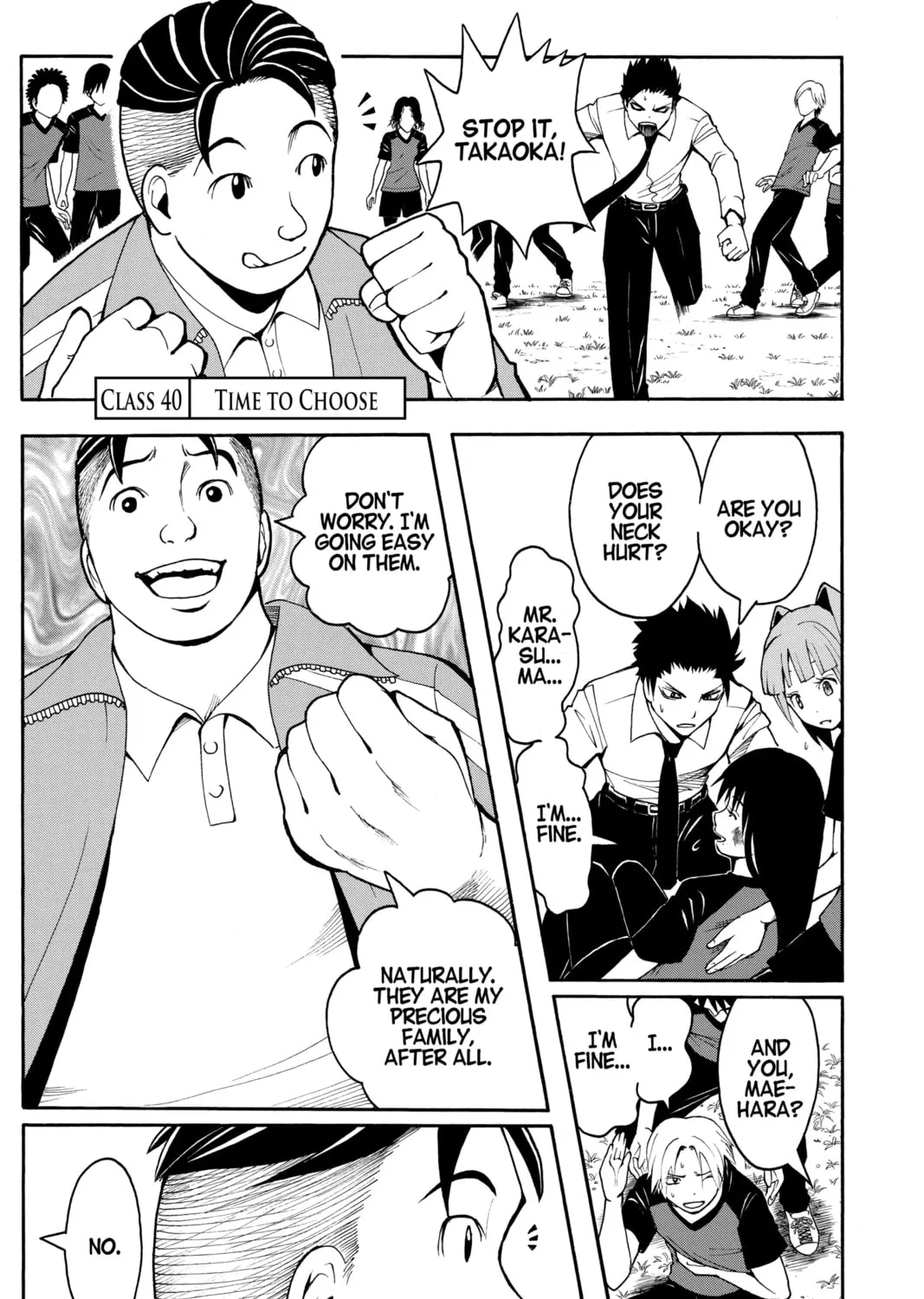 Assassination Classroom, chapter 40, page 1
