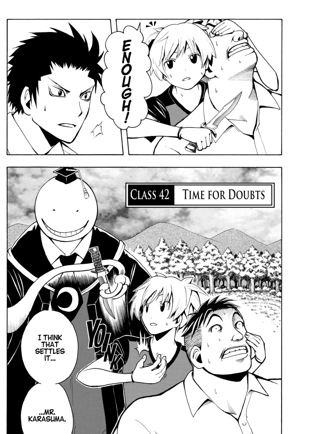 Assassination Classroom, chapter 42, page 1