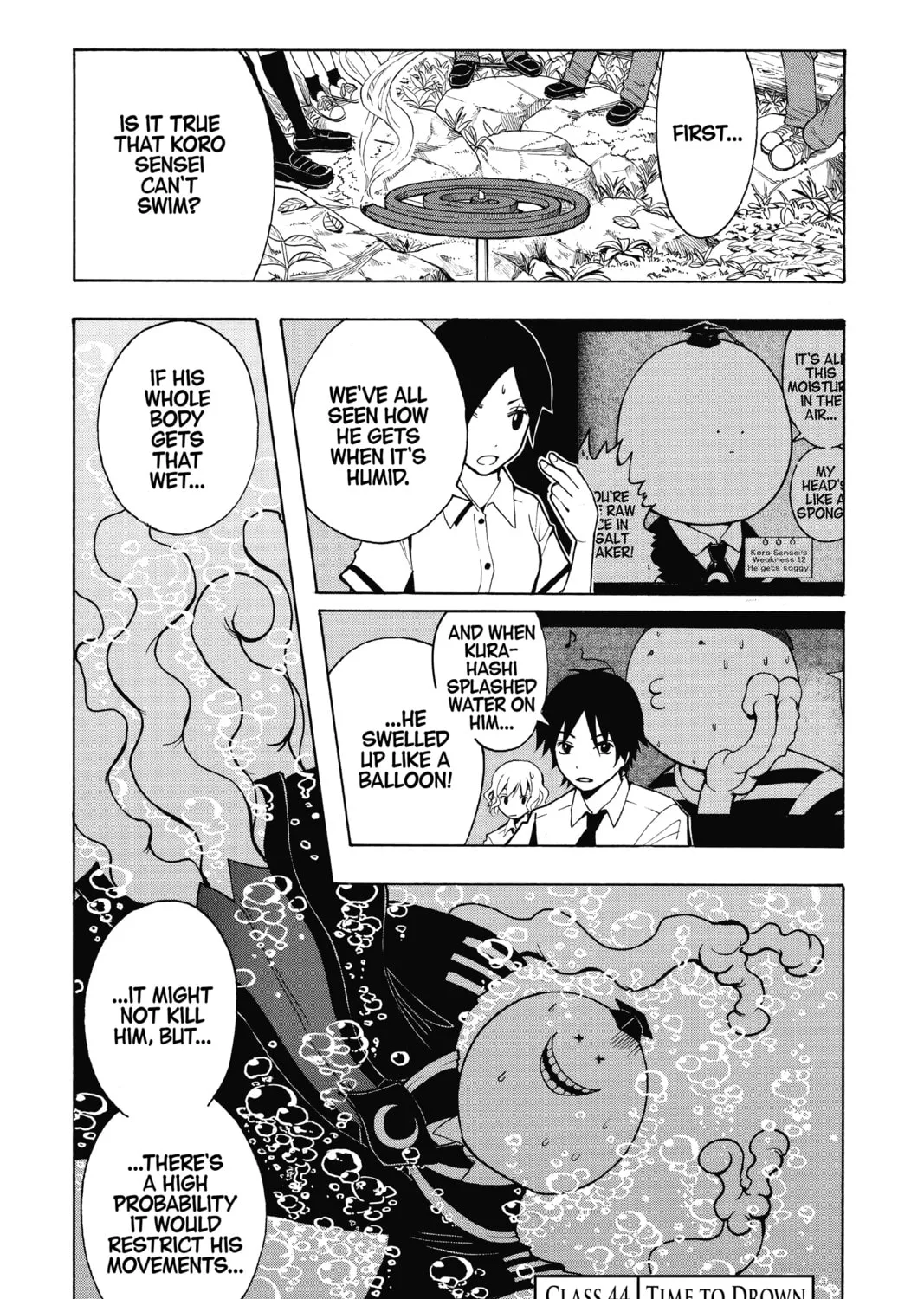Assassination Classroom, chapter 44, page 1