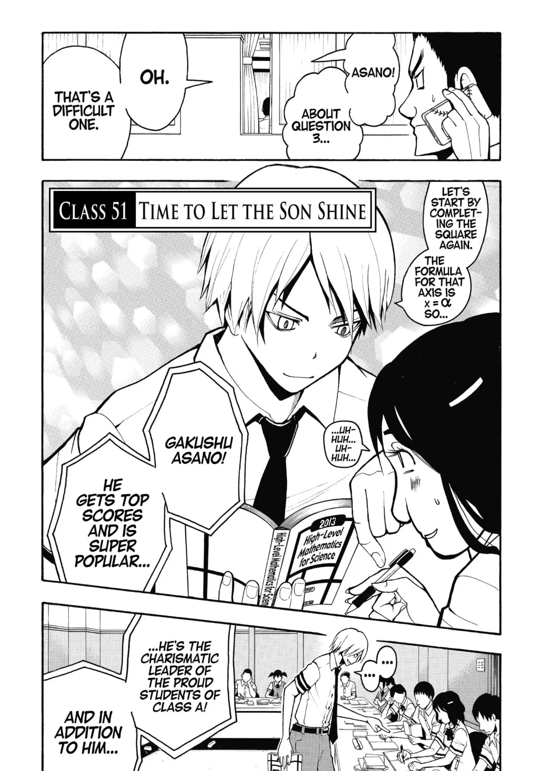 Assassination Classroom, chapter 51, page 1