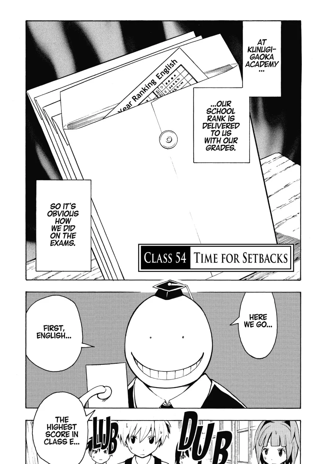 Assassination Classroom, chapter 54, page 1