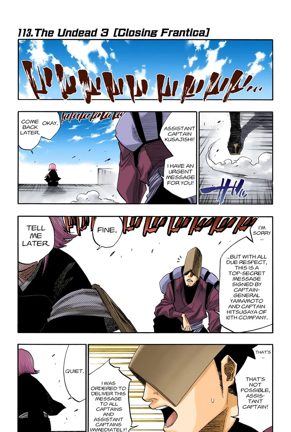 Bleach Colored Manga, chapter 113, page 1