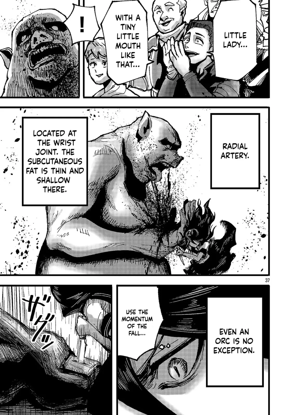 A Girl Awakens to Her "Talent for Slaughter" in Another World, chapter 1, page 37