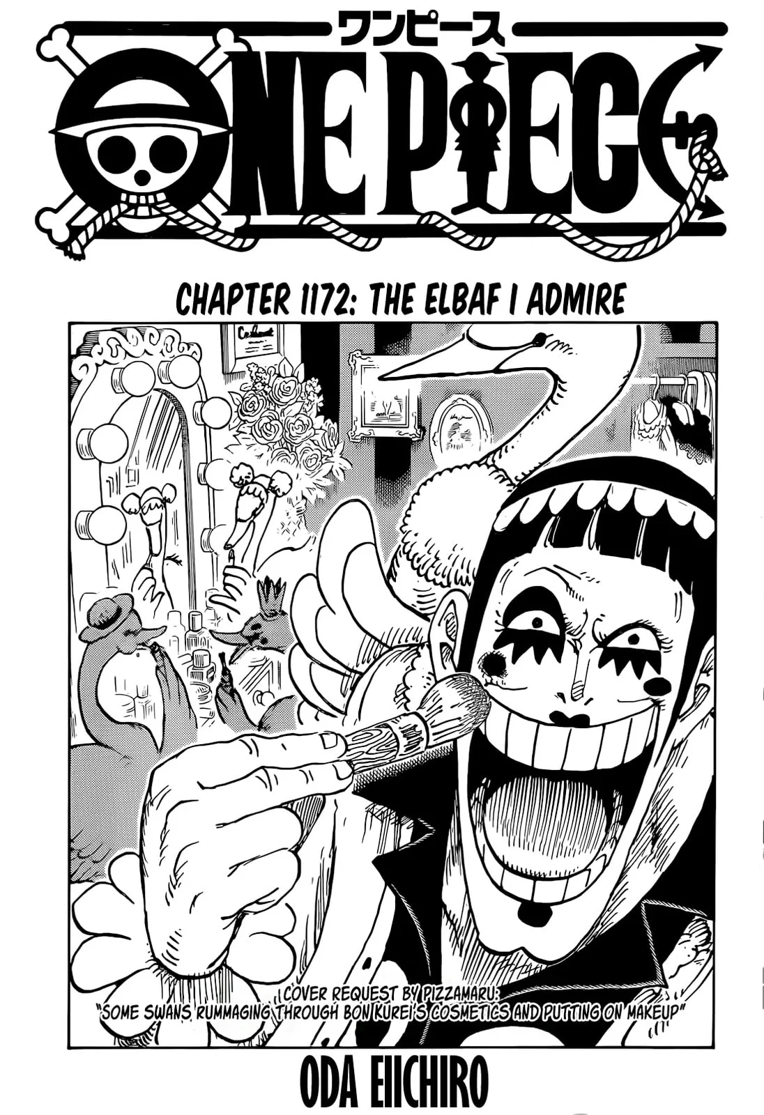 One Piece Manga, chapter 1172, page 1
