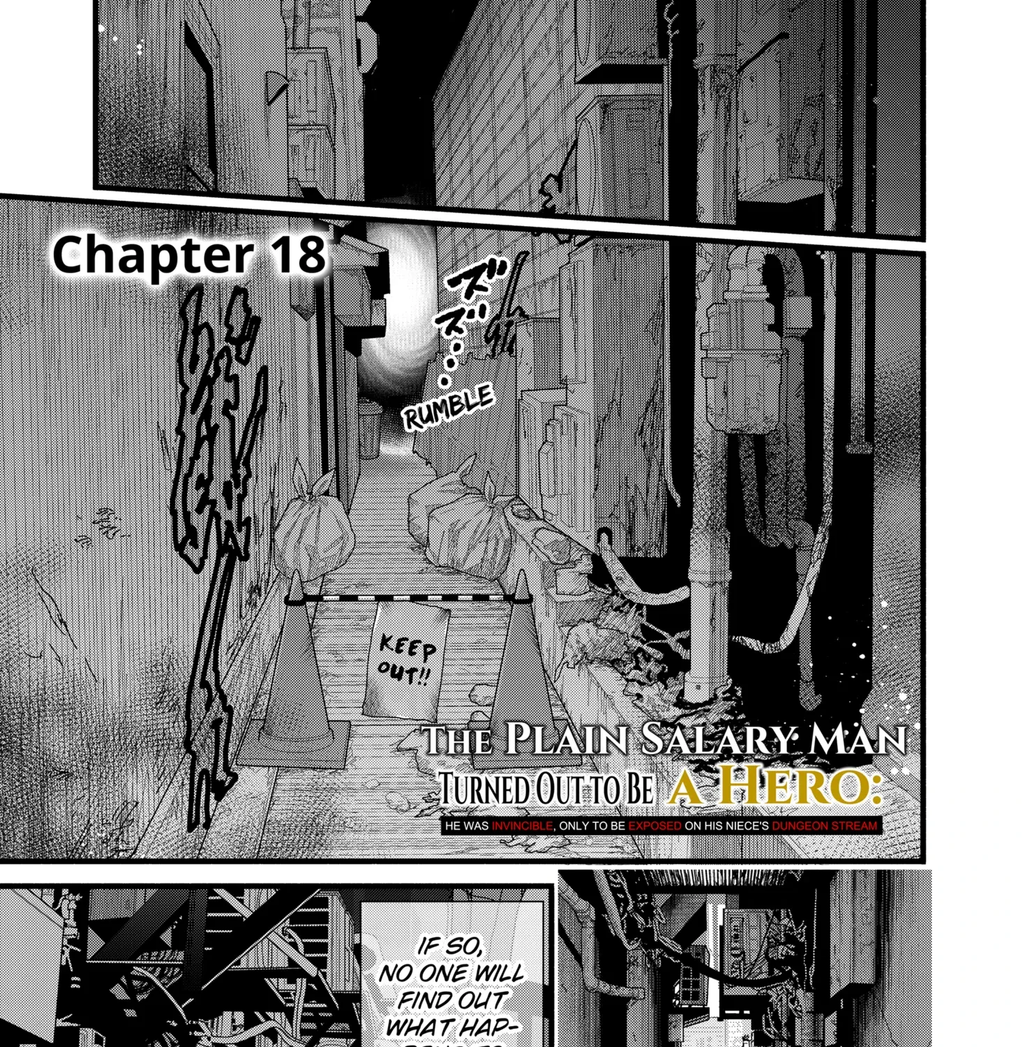 The Plain Salary Man Turned Out to Be a Hero He Was Invincible, Only to Be Exposed on His Niece's Dungeon Stream, chapter 18, page 1