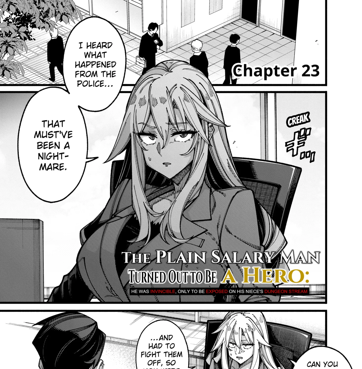 The Plain Salary Man Turned Out to Be a Hero He Was Invincible, Only to Be Exposed on His Niece's Dungeon Stream, chapter 23, page 1