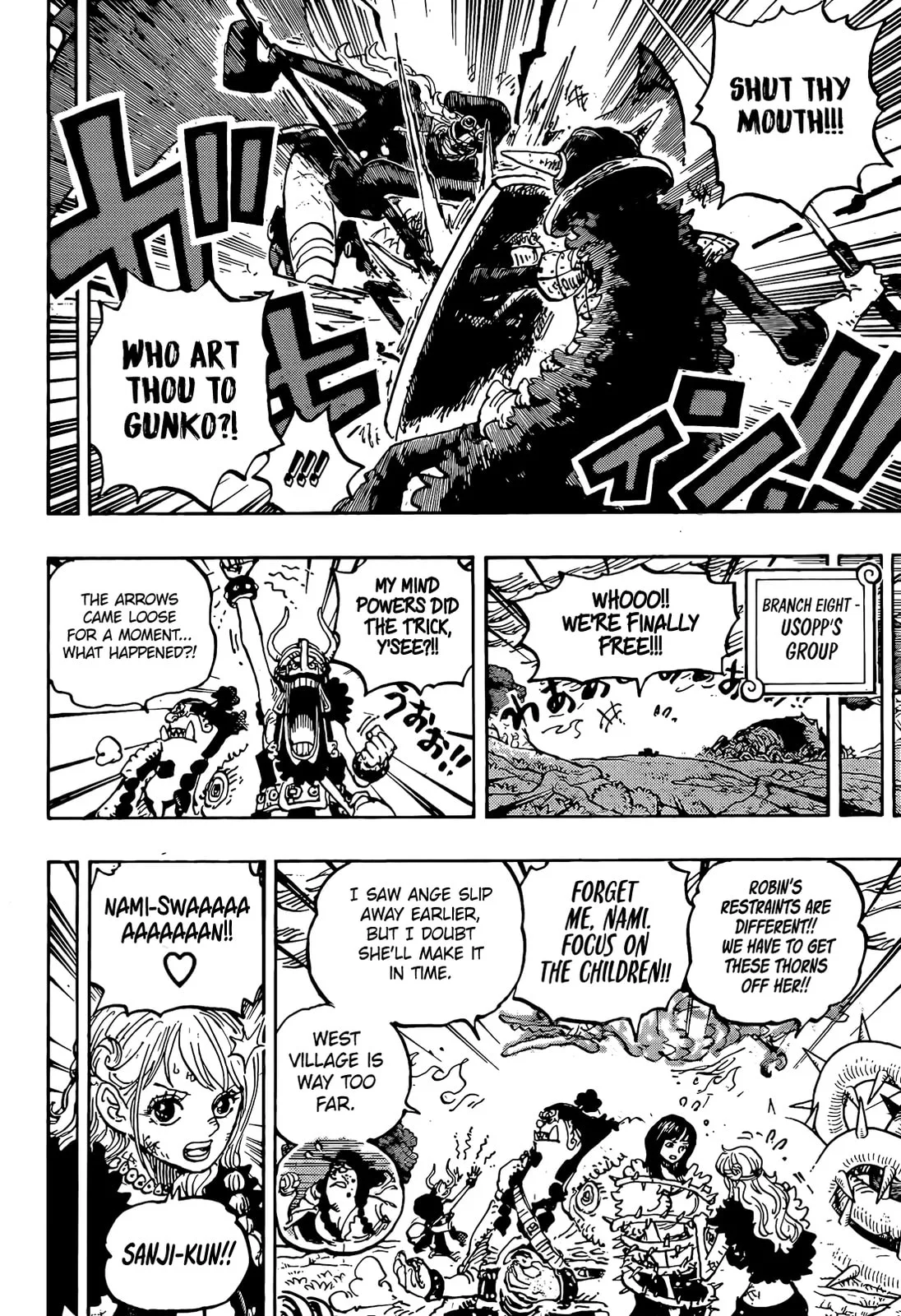 One Piece Manga, chapter 1173, page 9
