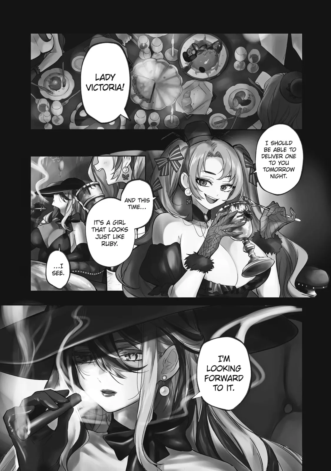 Ruby on the Cake: Hitokui Majo no Bansankai, chapter 6, page 1