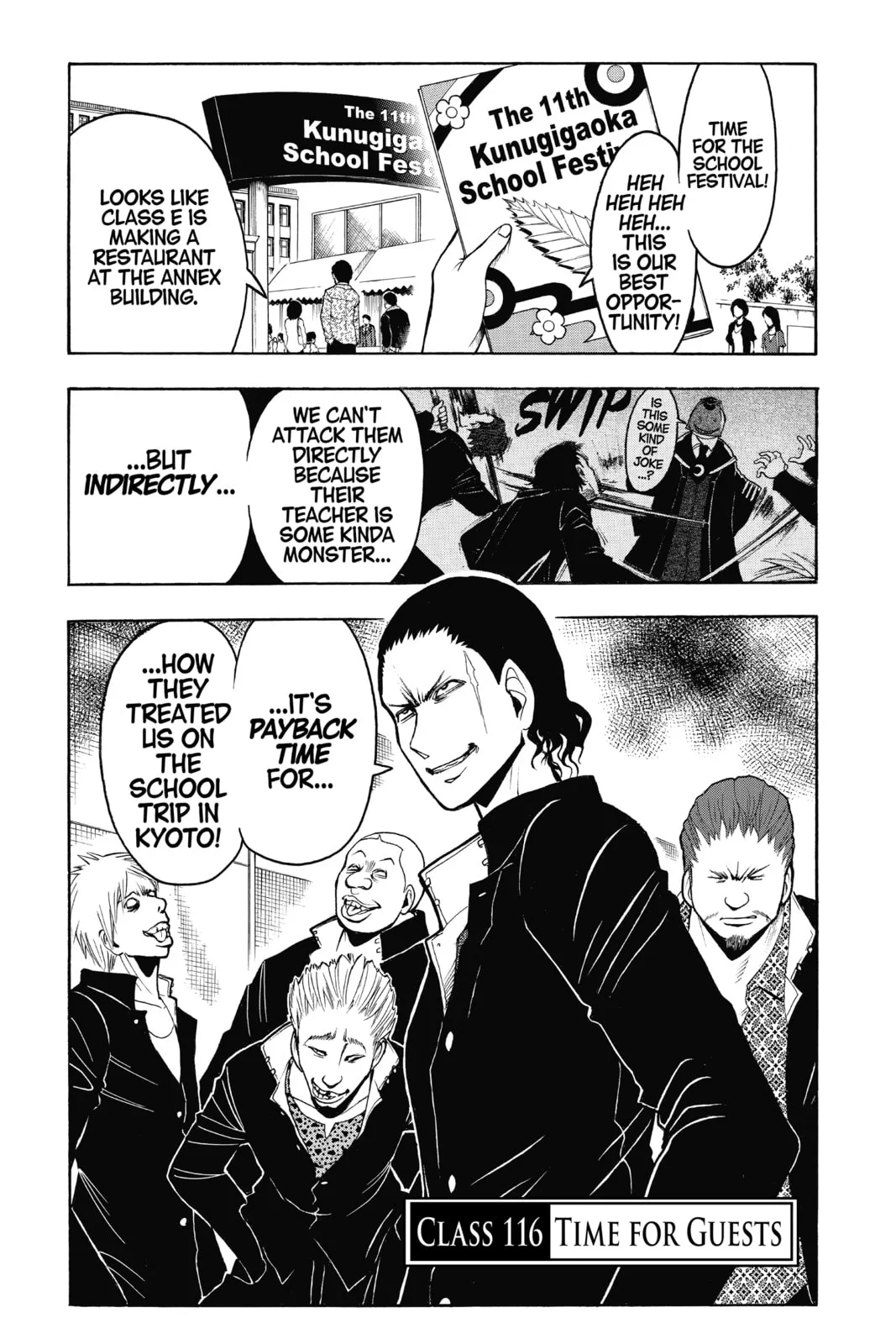 Assassination Classroom, chapter 116, page 1