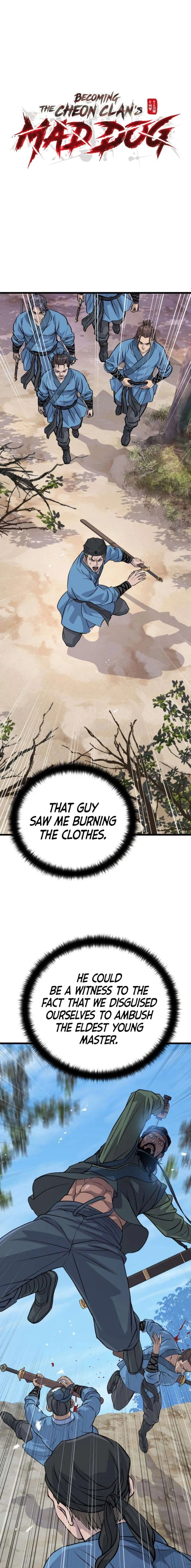 Becoming the Cheon Clan’s Mad Dog, chapter 11, page 1