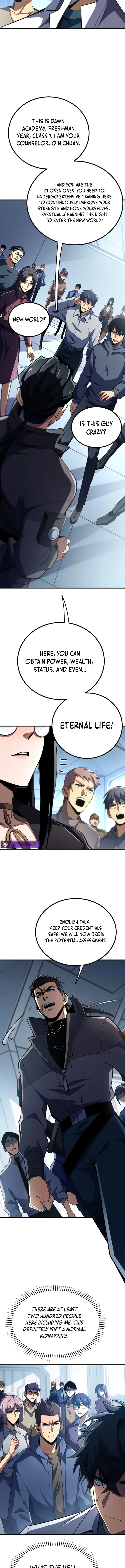 The SS-Rank Freshman at Dawn Academy, chapter 1, page 8