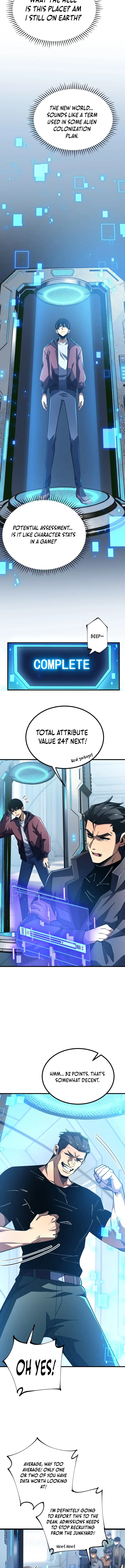 The SS-Rank Freshman at Dawn Academy, chapter 1, page 9