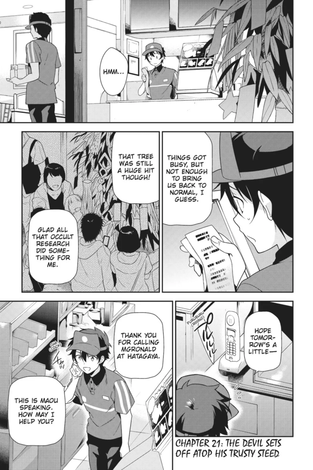 The Devil is a Part-Timer!, chapter 21, page 1