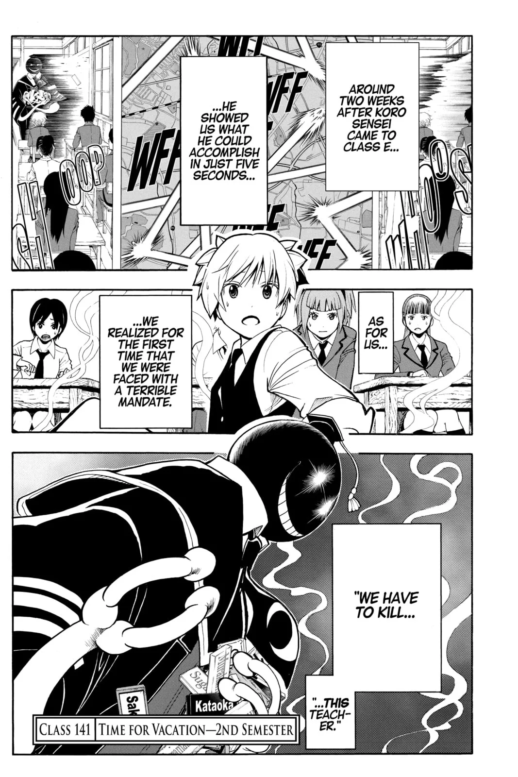 Assassination Classroom, chapter 141, page 1