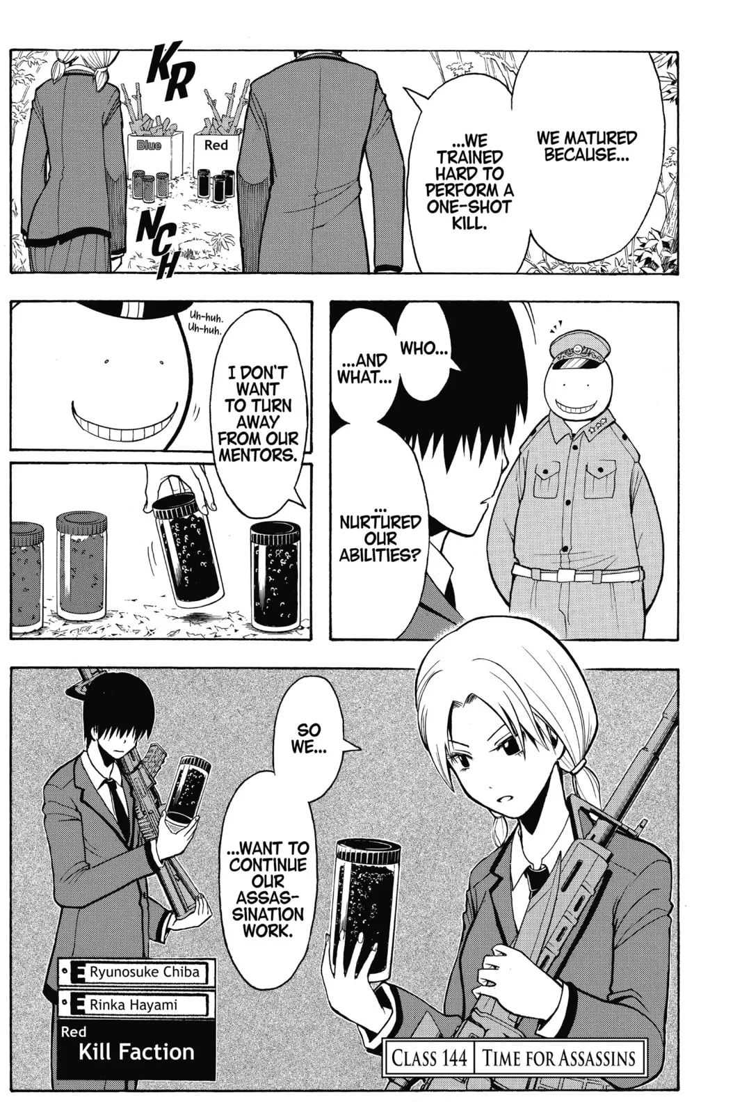 Assassination Classroom, chapter 144, page 1