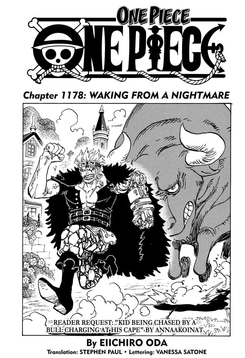 One Piece Manga, chapter 1178, page 1