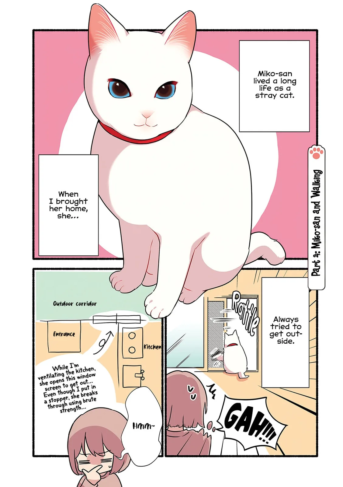 Miko, A White Cat That Wants To Be Loved, chapter 1.4, page 1
