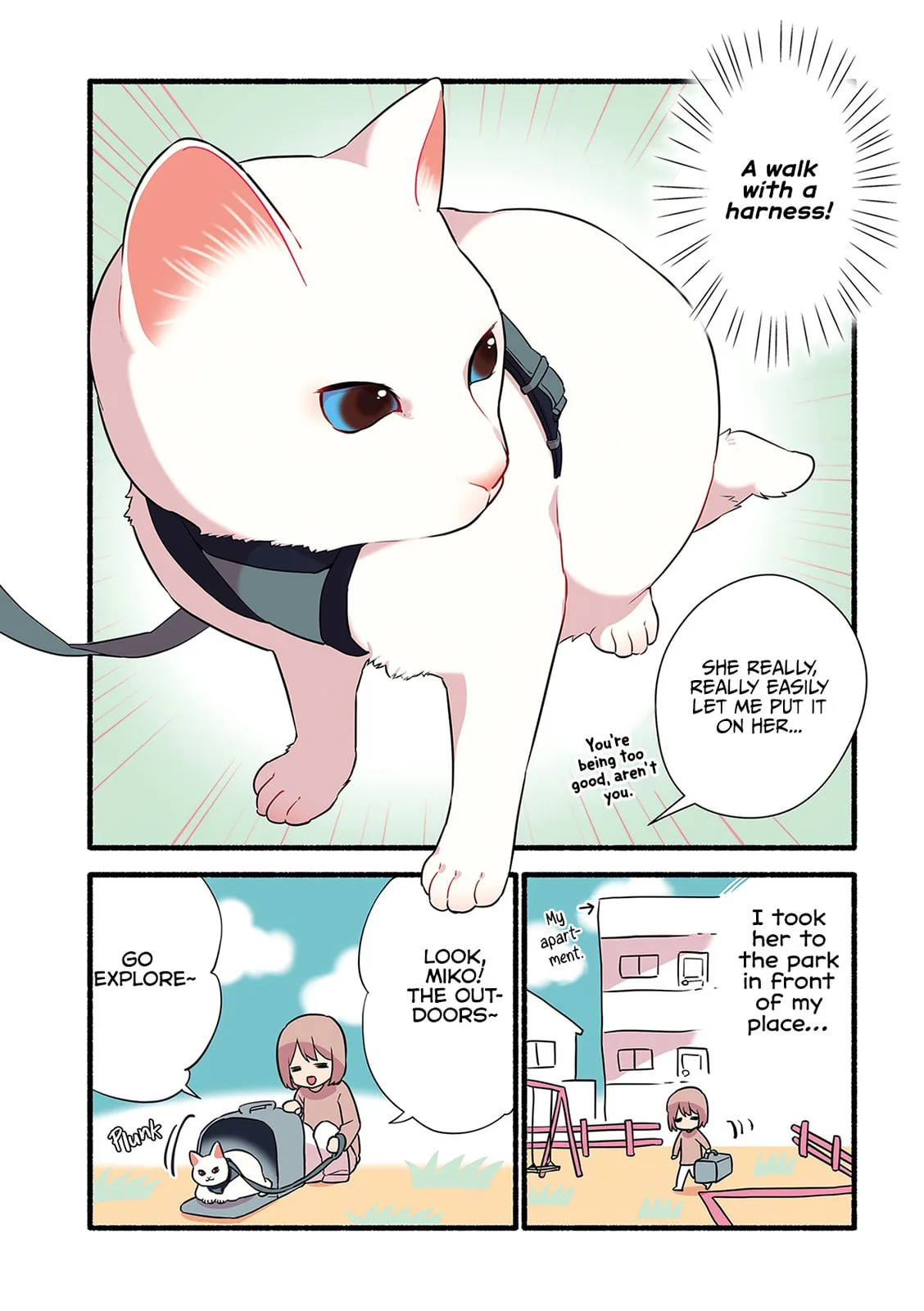 Miko, A White Cat That Wants To Be Loved, chapter 1.4, page 3