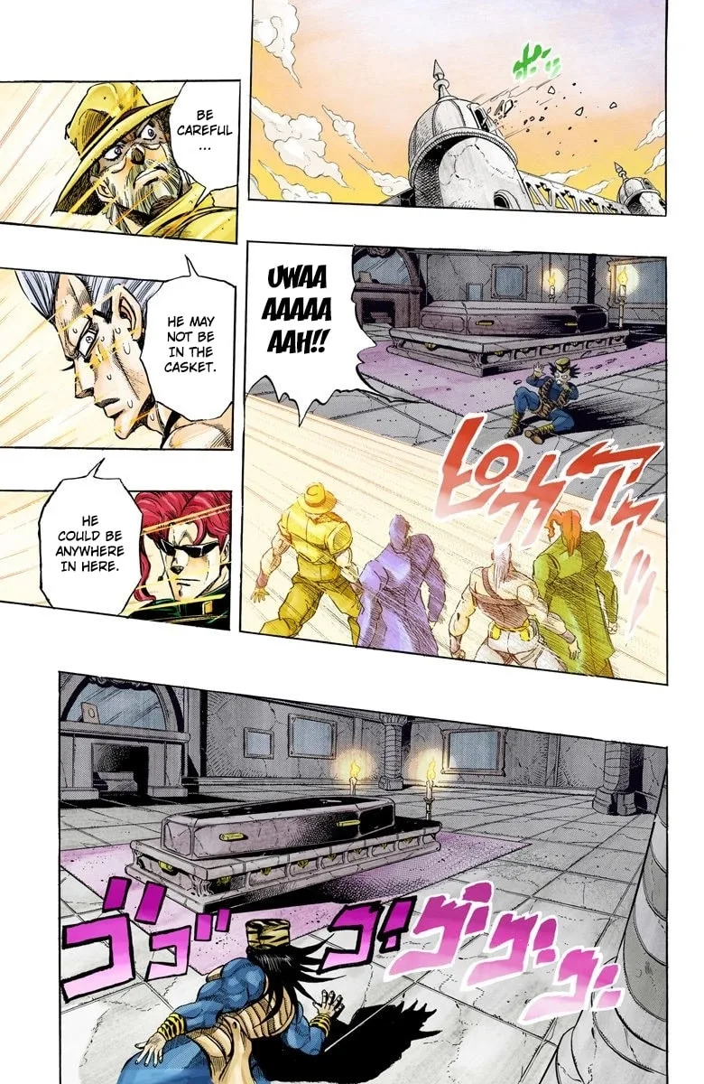 JoJo no Kimyou na Bouken Part 3: Stardust Crusaders Colored Manga, chapter 136, page 9