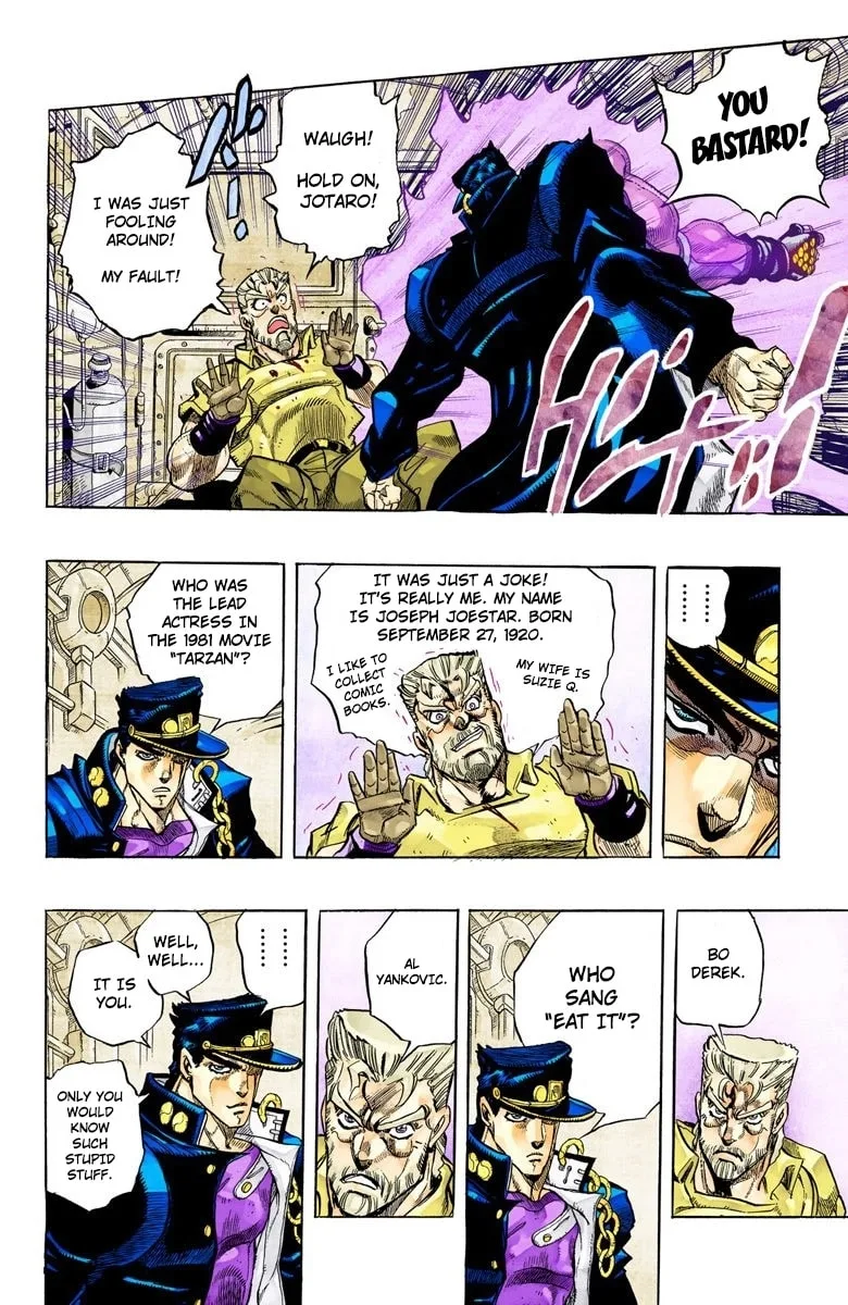 JoJo no Kimyou na Bouken Part 3: Stardust Crusaders Colored Manga, chapter 152 END, page 11