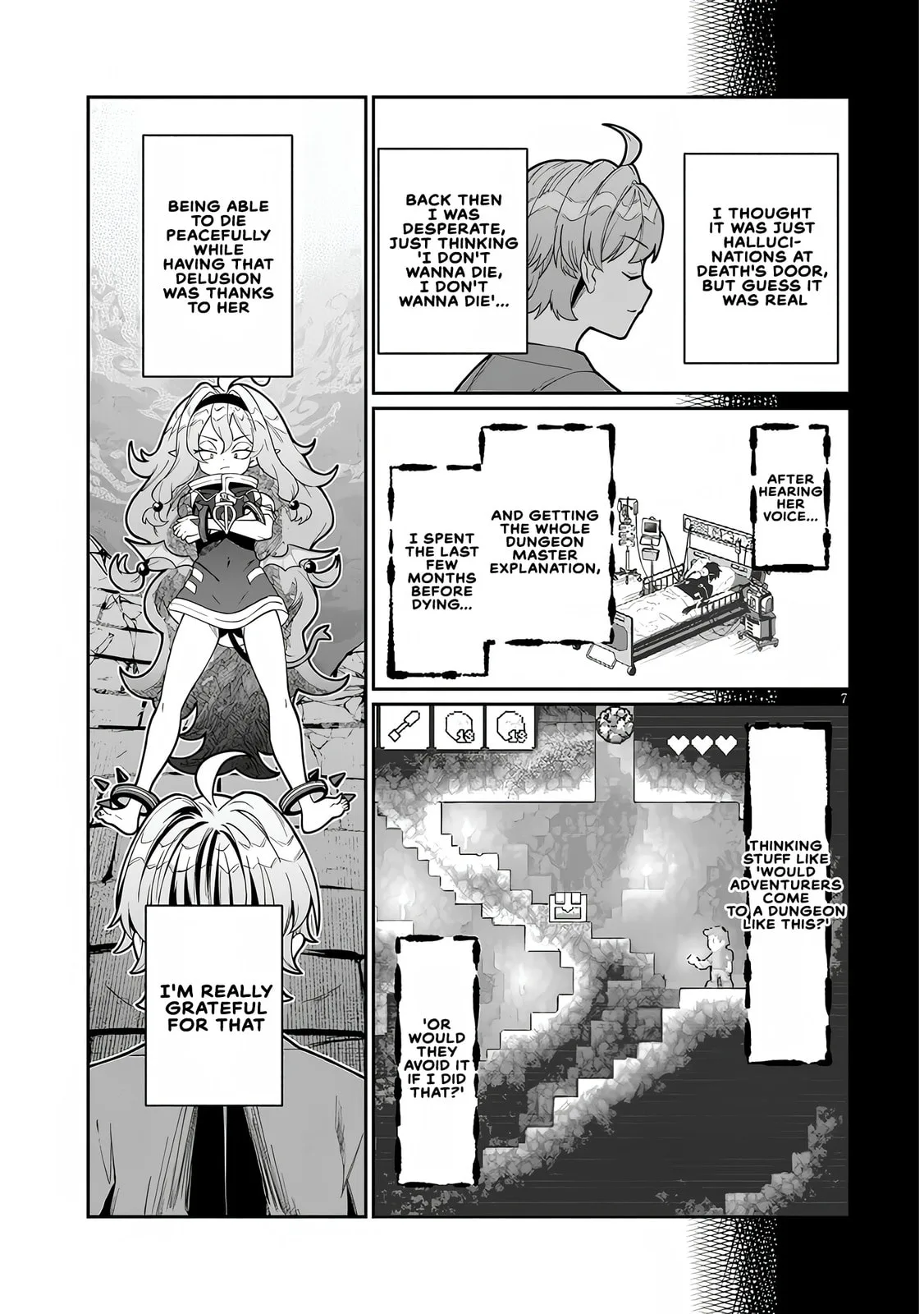 Reincarnated, I'll Make the Hot Spring Dungeon!, chapter 1, page 6