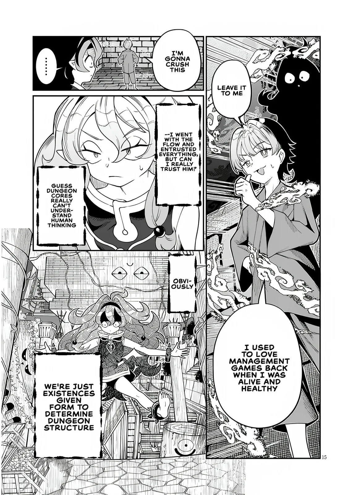 Reincarnated, I'll Make the Hot Spring Dungeon!, chapter 1, page 14