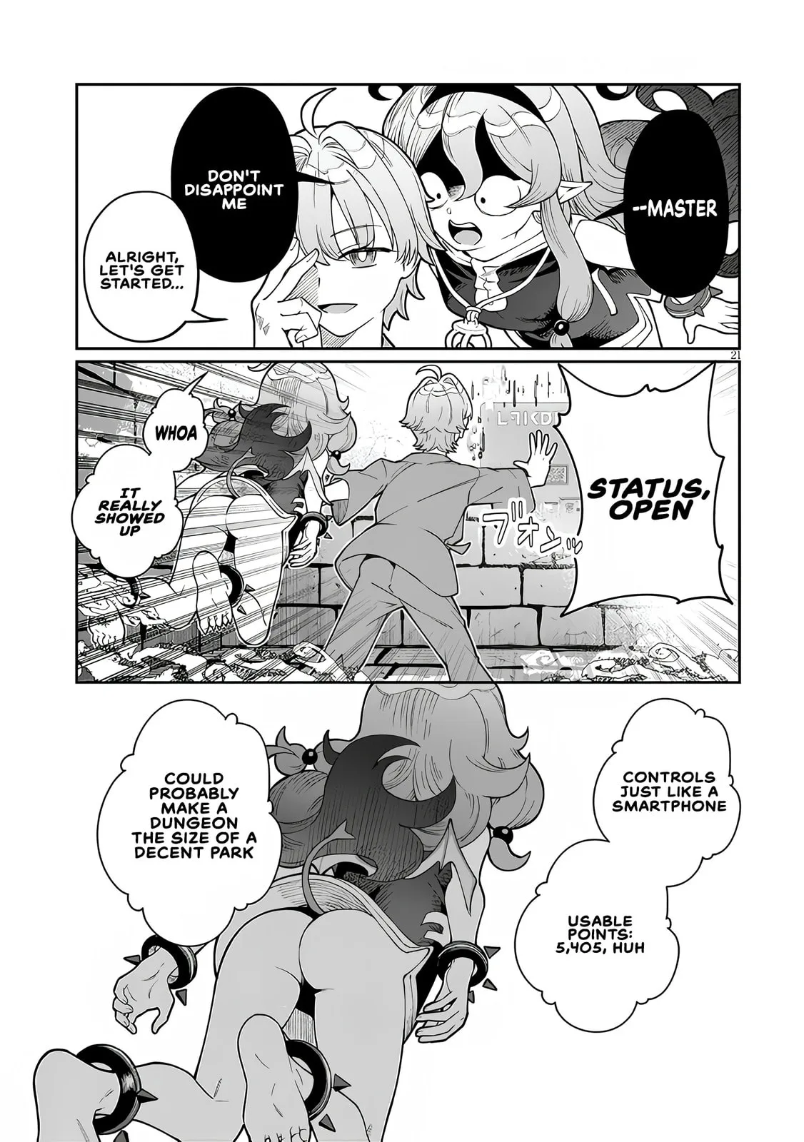 Reincarnated, I'll Make the Hot Spring Dungeon!, chapter 1, page 20