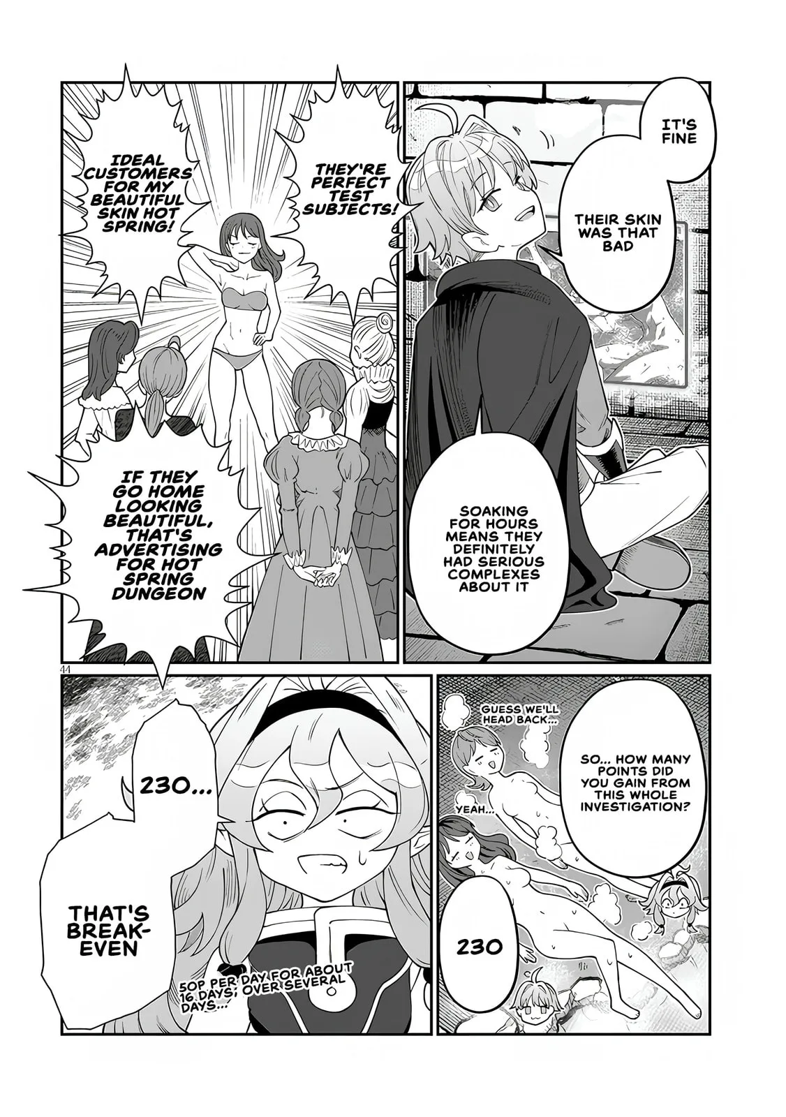 Reincarnated, I'll Make the Hot Spring Dungeon!, chapter 1, page 41
