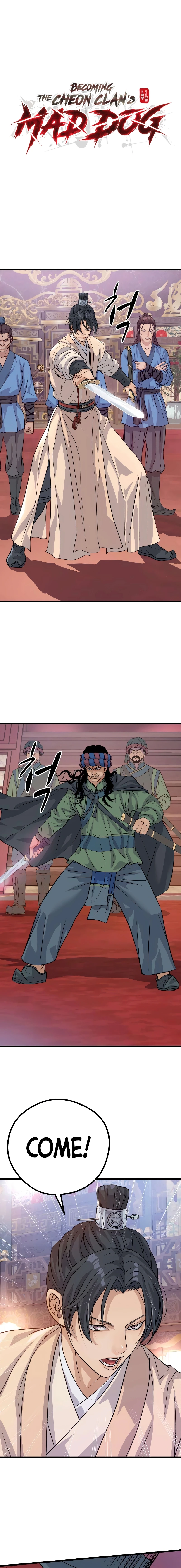 Becoming the Cheon Clan’s Mad Dog, chapter 15, page 1