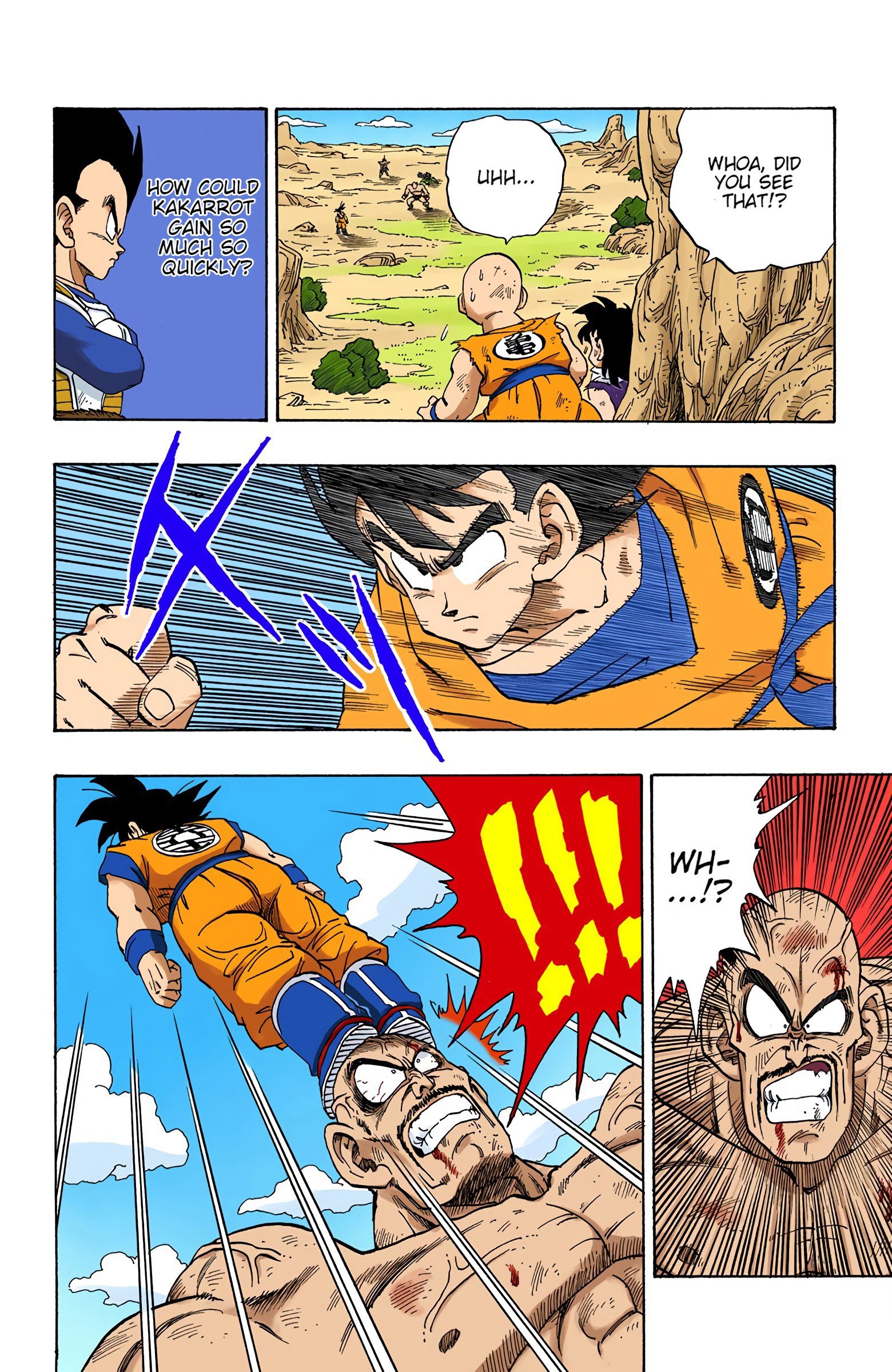 DBZ Saiyan Saga Colored Manga