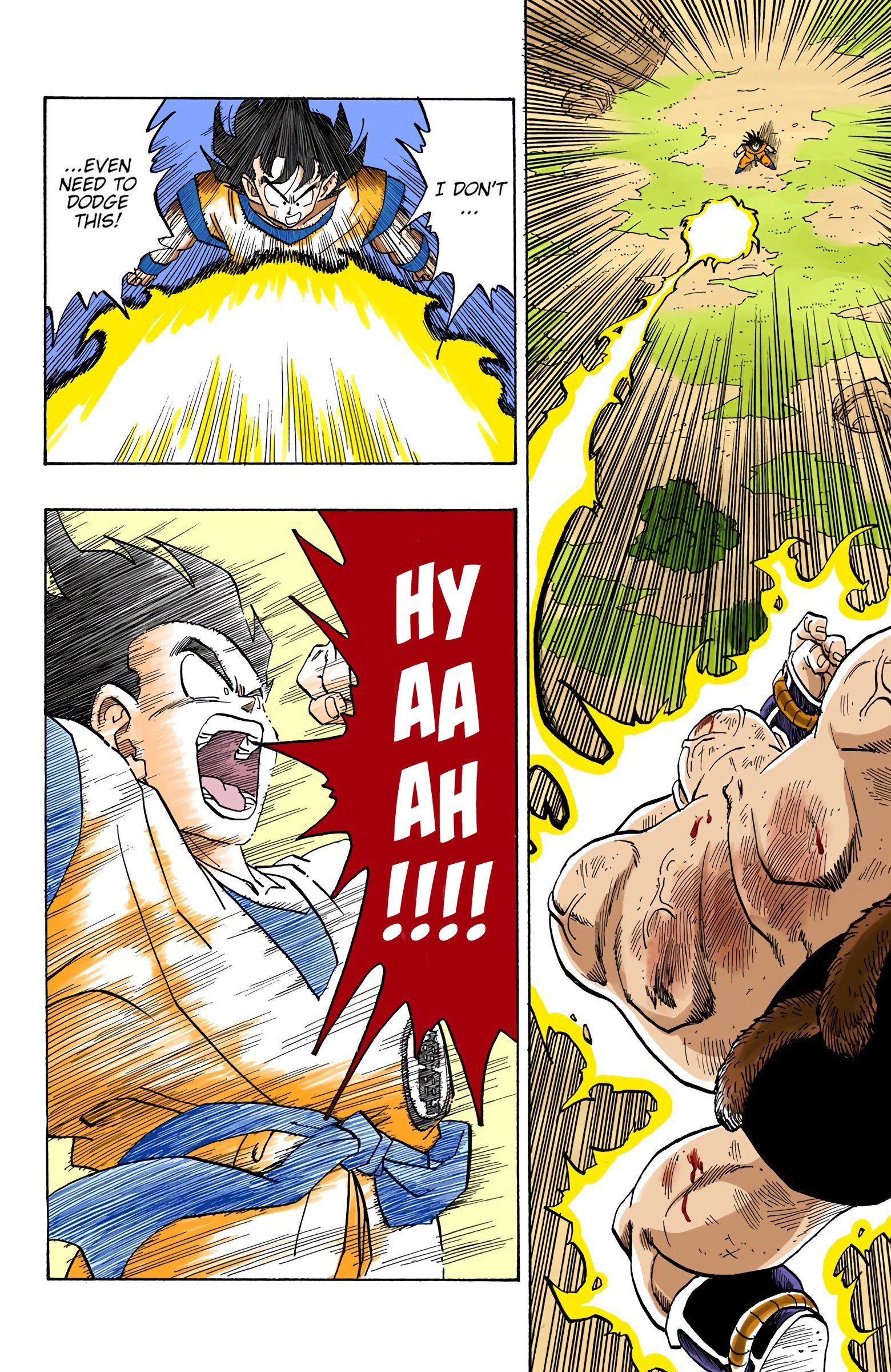 DBZ Saiyan Saga Colored Manga